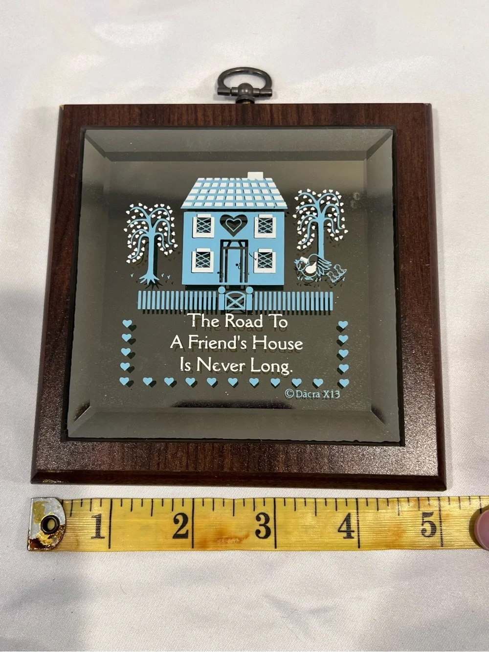 Vintage Hallmark Gold Crown Friend’s House 3D Wall Plaque